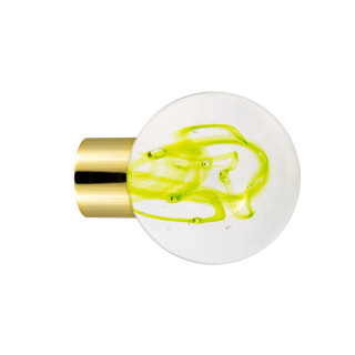 Bouton de meuble collection Tubes de Bulles - Vert Anis