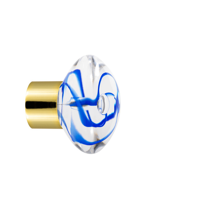 Bouton de meuble collection Chantilly - Bleu