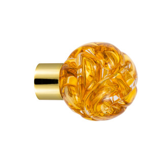 Bouton de meuble collection Lavallière - Jaune Topaze