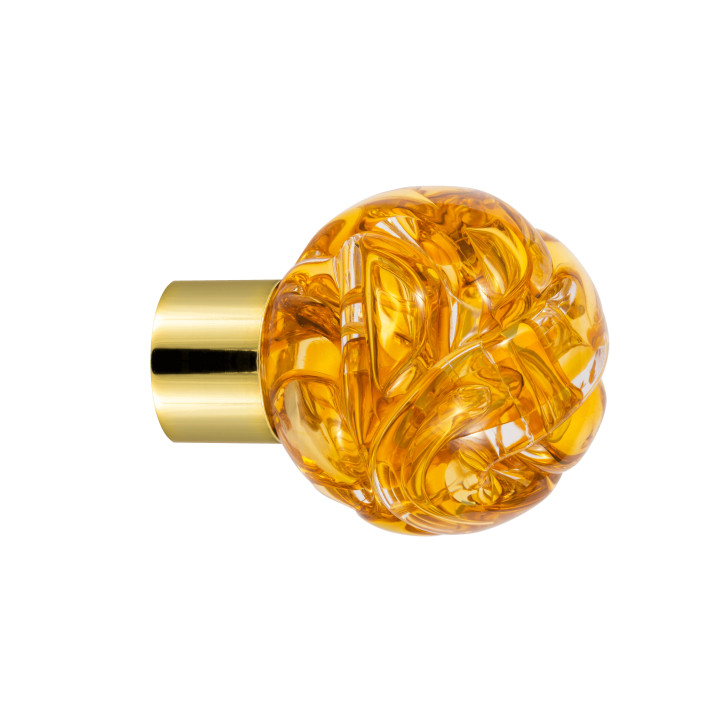 Bouton de meuble collection Lavallière - Jaune Topaze