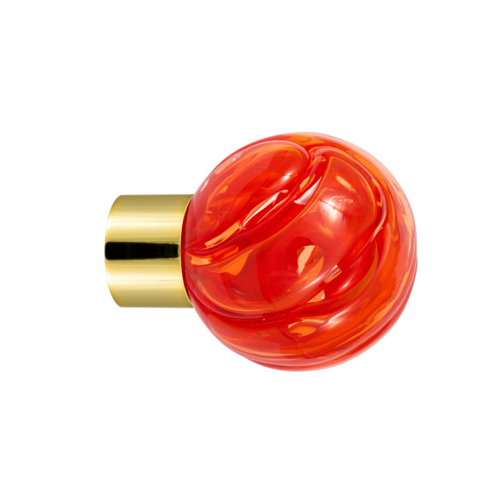 Bouton de meuble collection Lavallière - Rouge Chili