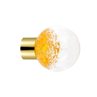 Bouton de meuble collection Microbulles - Jaune Topaze