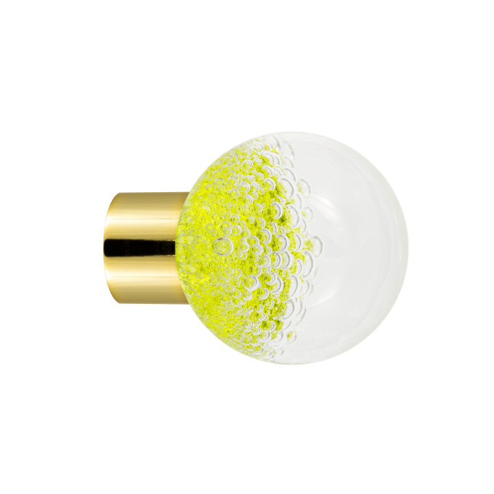 Bouton de meuble collection Microbulles - Vert Anis