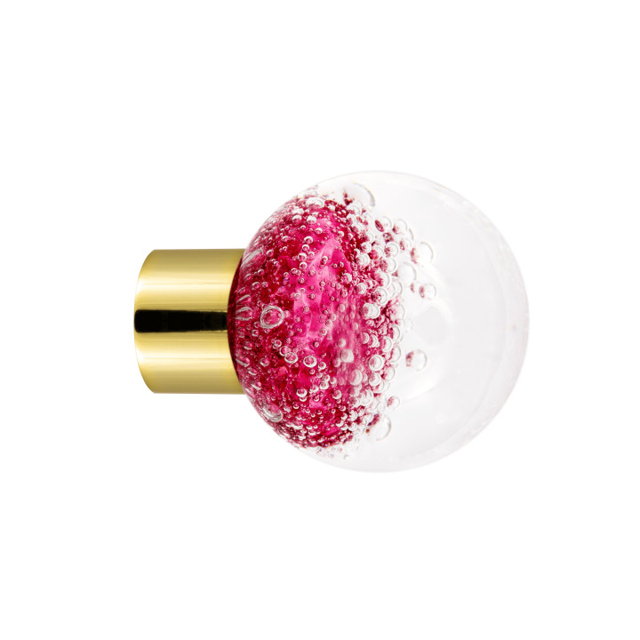 Bouton de meuble collection Microbulles - Rose Fuchsia
