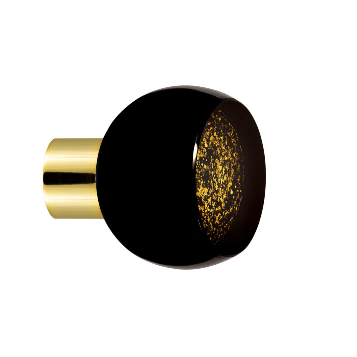 Bouton de meuble collection Mateus - Noir + Or