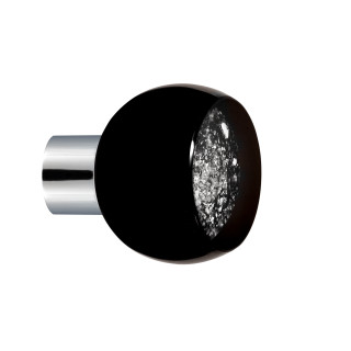 Bouton de meuble collection Mateus - Noir + Argent