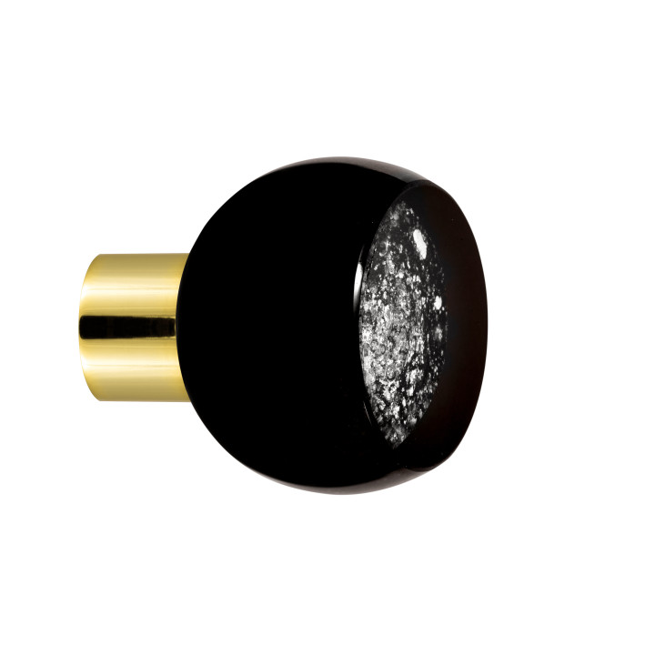 Bouton de meuble collection Mateus - Noir + Argent