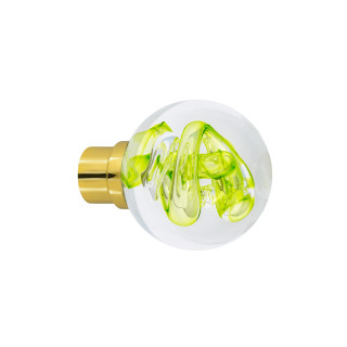 Bouton de porte collection Tubes de bulles - Vert Anis