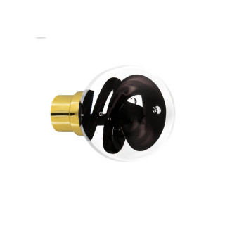 Bouton de porte collection Tubes de bulles - Noir