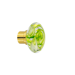 Bouton de porte collection Tubes de bulles - Vert Anis
