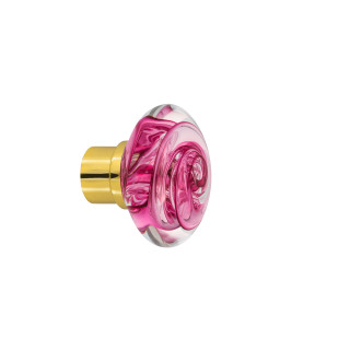 Bouton de porte collection Tubes de bulles - Rose Fuchsia