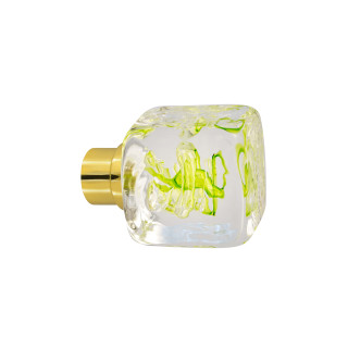 Bouton de porte collection Tubes de bulles - Vert Anis