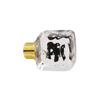 Bouton de porte collection Tubes de bulles - Noir