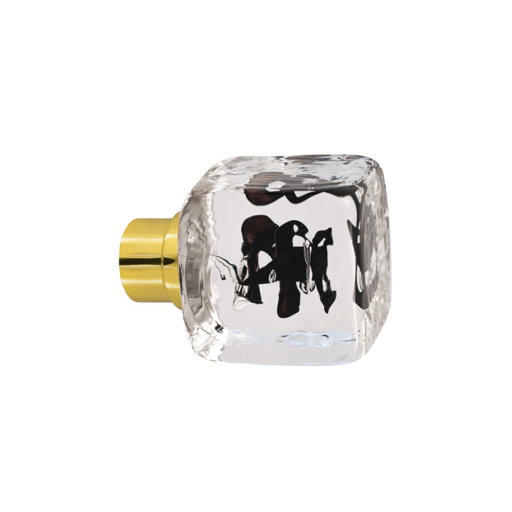 Bouton de porte collection Tubes de bulles - Noir