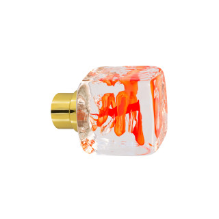 Bouton de porte collection Tubes de bulles - Rouge Chili