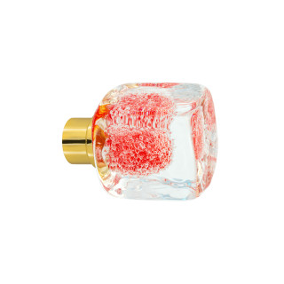 Bouton de porte collection Microbulles - Rouge Chili