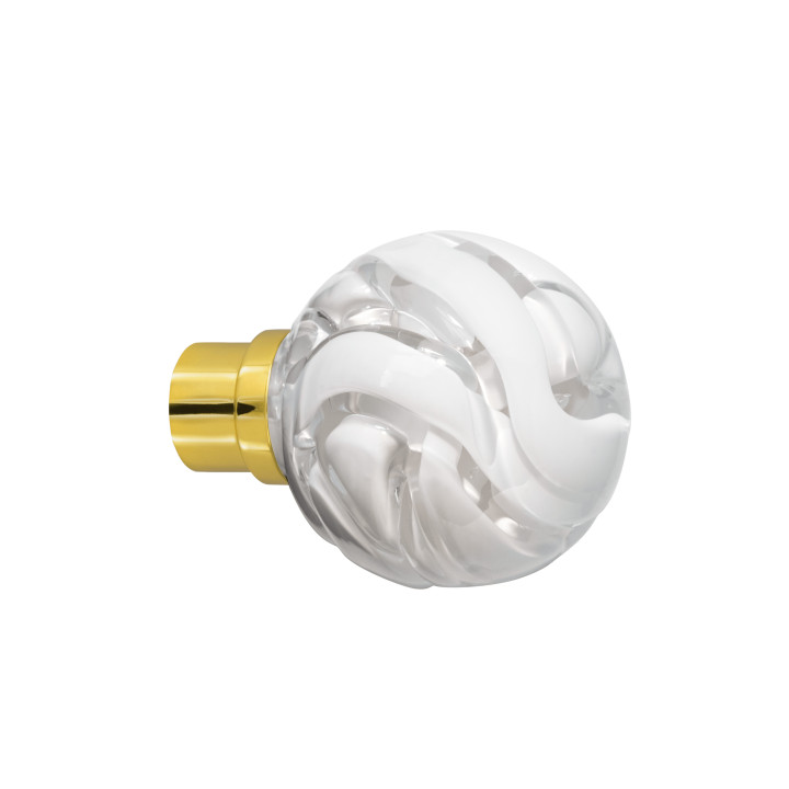 Bouton de porte collection Lavallière - Blanc