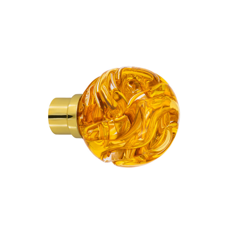 Bouton de porte collection Lavallière - Jaune Topaze