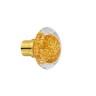 Bouton de porte collection Microbulles - Jaune Topaze
