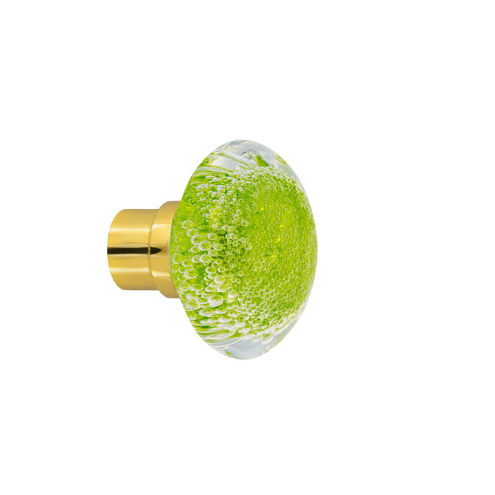 Bouton de porte collection Microbulles - Vert Anis