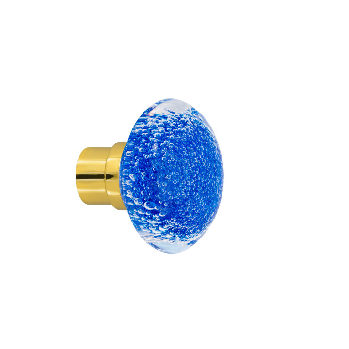 Bouton de porte collection Microbulles - Bleu