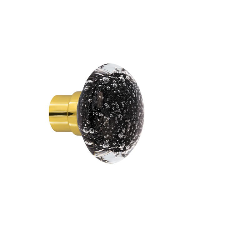 Bouton de porte collection Microbulles - Noir