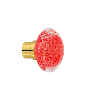 Bouton de porte collection Microbulles - Rouge Chili
