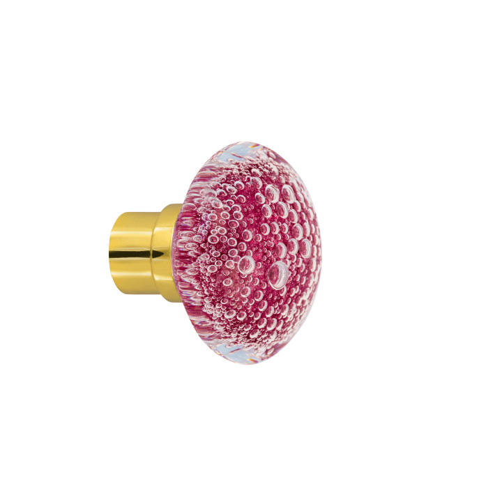 Bouton de porte collection Microbulles - Rose Fuchsia