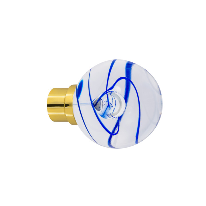 Bouton de porte collection Chantilly - Bleu