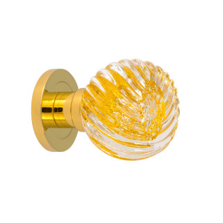 Bouton de porte collection Alberto - Argent + Or