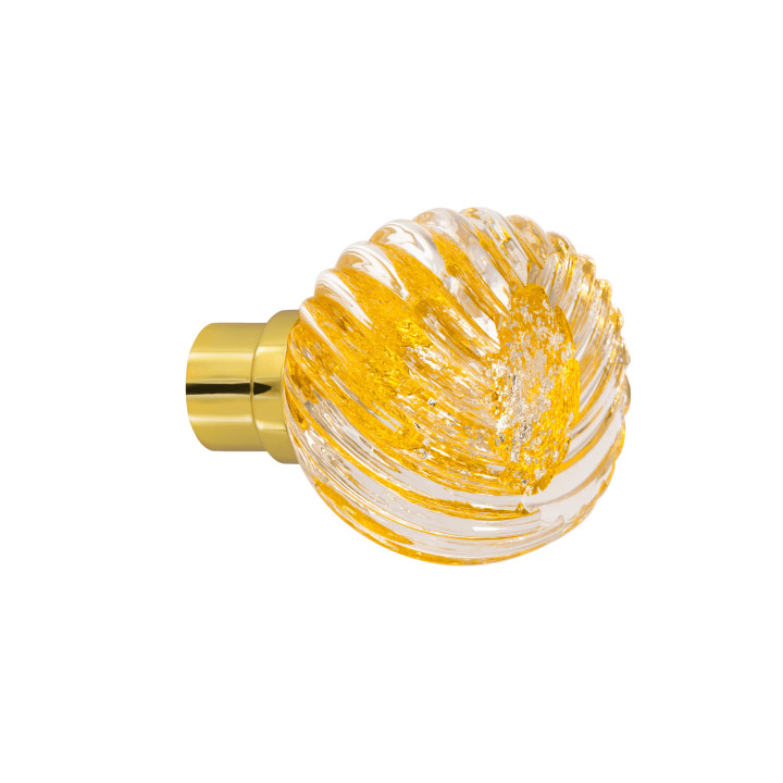 Bouton de porte collection Alberto - Argent + Or