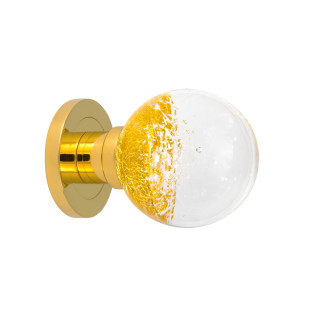 Bouton de porte collection Alberto - Argent + Or