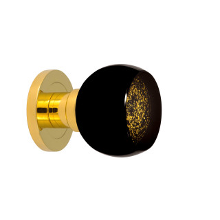 Bouton de porte collection Mateus - Noir + Or