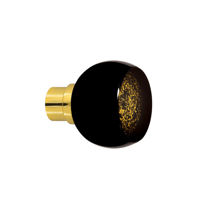 Bouton de porte collection Mateus - Noir + Or