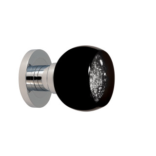 Bouton de porte collection Mateus - Noir + Argent