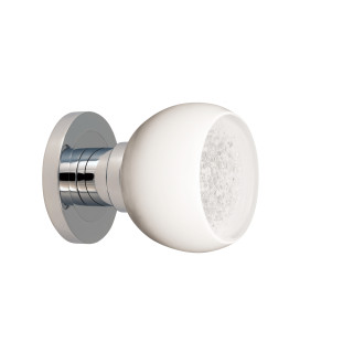 Bouton de porte collection Mateus - Blanc + Argent