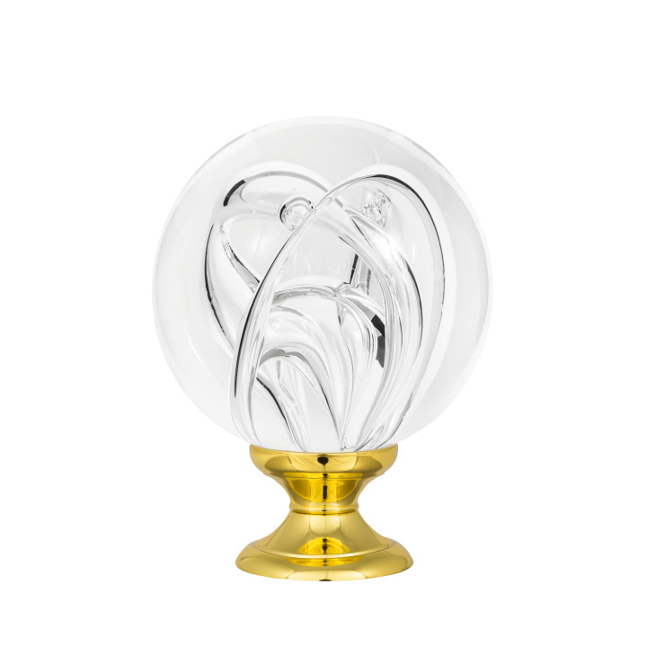 Boule d'escalier collection Tubes de Bulles - Incolore