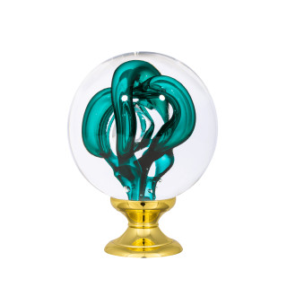 Boule d'escalier collection Tubes de Bulles - Vert Emeraude