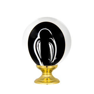 Boule d'escalier collection Tubes de Bulles - Noir