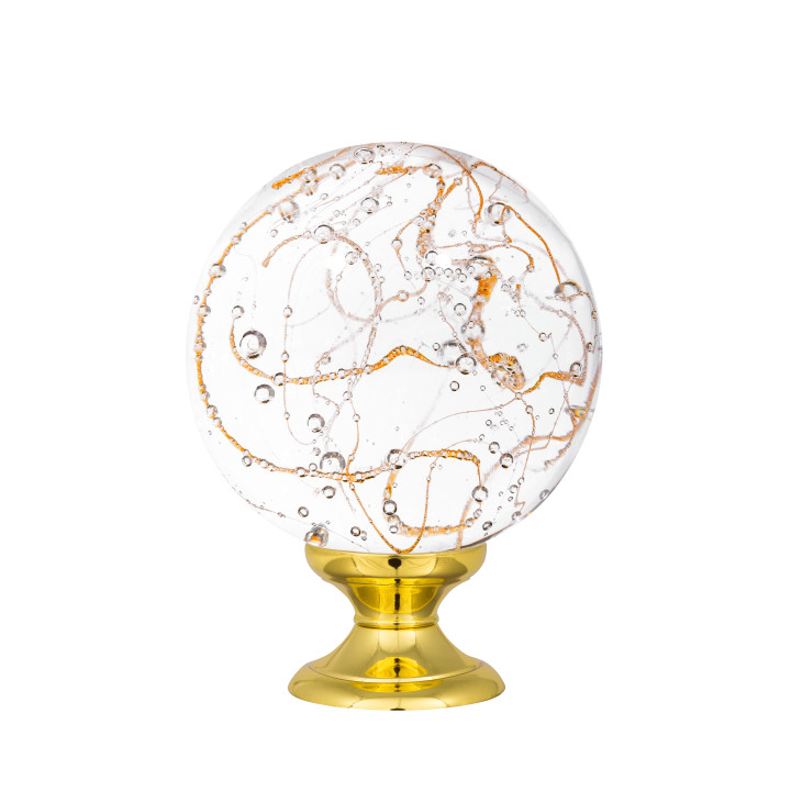 Boule d'escalier collection Perlées - Jaune Topaze