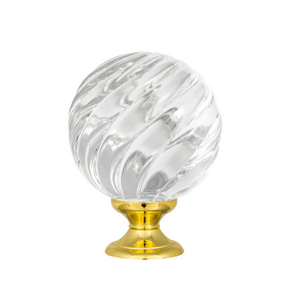 Boule d'escalier collection Vrille - Incolore