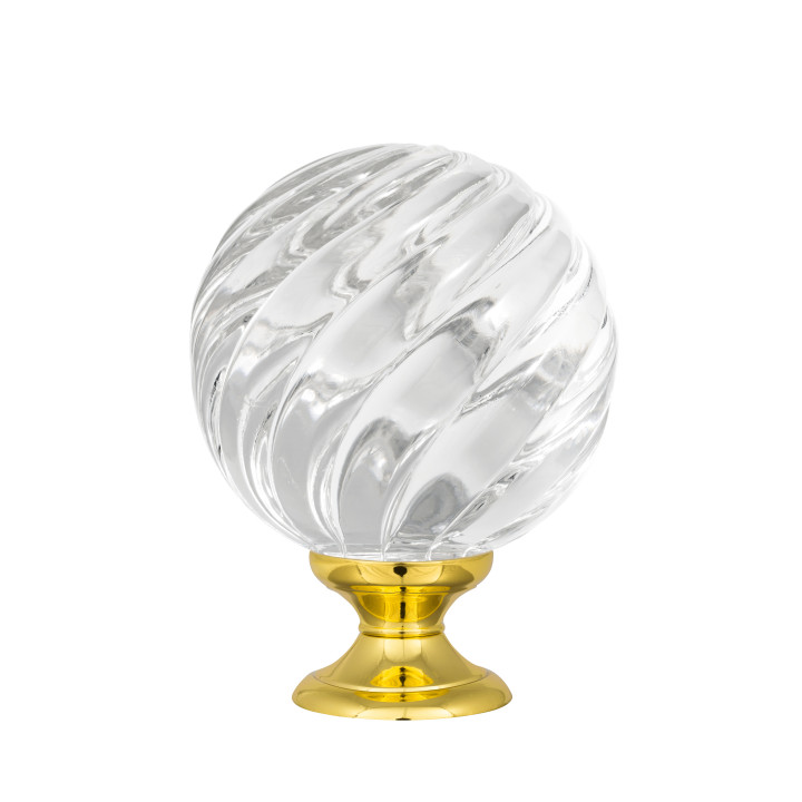 Boule d'escalier collection Vrille - Incolore