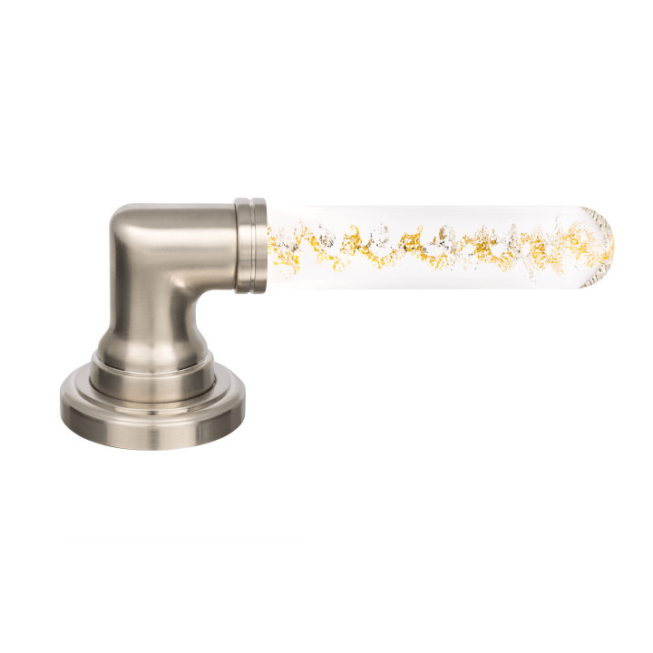 Poignée de porte collection Helia - Argent + Or