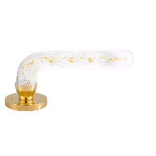 Poignée de porte collection Winglass - argent + Or