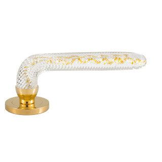 Poignée de porte collection Winglass - Argent + Or