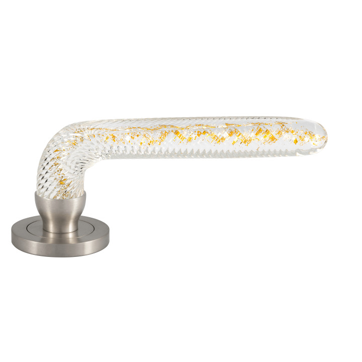 Poignée de porte collection Winglass - Argent + Or